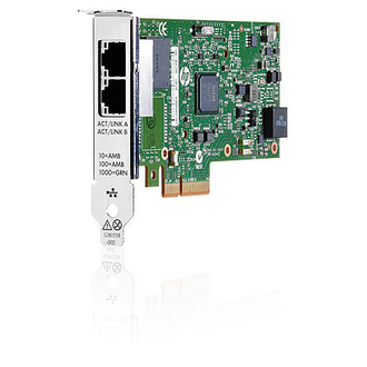 Сетевая карта HP Ethernet Adapter, 361T, Intel, 2x1Gb, PCIe(2.0), for DL165/580/980G7 &amp; Gen8-servers (652497-B21)