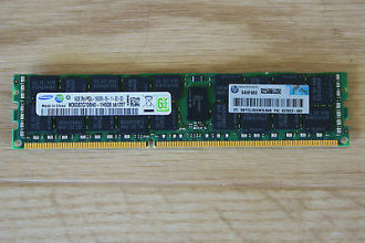Оперативная память HP 647901-B21  16GB (1x16GB) 2Rx4 PC3L-10600R-9 Low Voltage Registered DIMM for DL160/360e/360p/380e/380p/560 Gen8, ML350e/350p Gen8, BL420c/460c, SL230s/250s