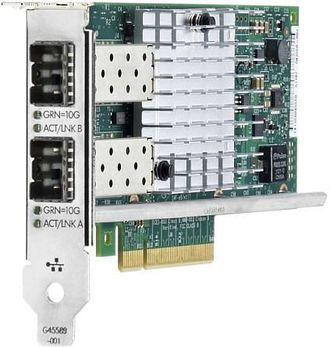 Сетевая карта HP Ethernet Adapter, 560SFP+, 2x10Gb, PCIe(2.0), for DL165/580/585/980G7 &amp; Gen8-servers (665249-B21)