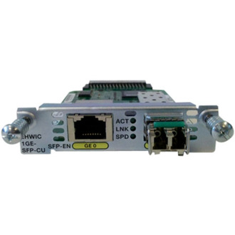 Модуль CISCO EHWIC EHWIC 1 port dual mode SFP 100M 1G or GE 10M 100M 1G Spare (EHWIC-1GE-SFP-CU=)