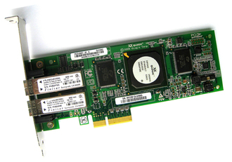 Контроллер Q-Logic  Dual Channel Pci-E Fibre Channel Host Bus Adapter Card Only With Standard Bracket (QLE2462)